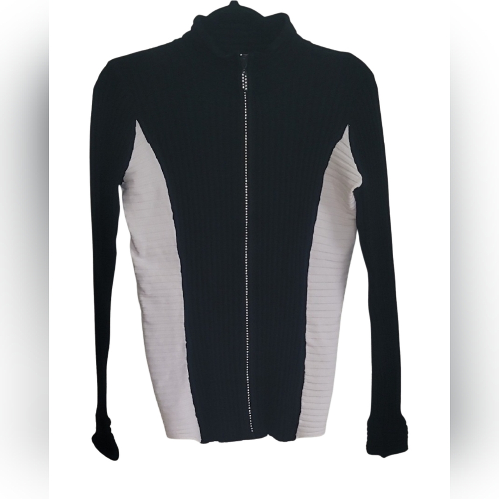 Belldini Black Ribbed Sweater Size M